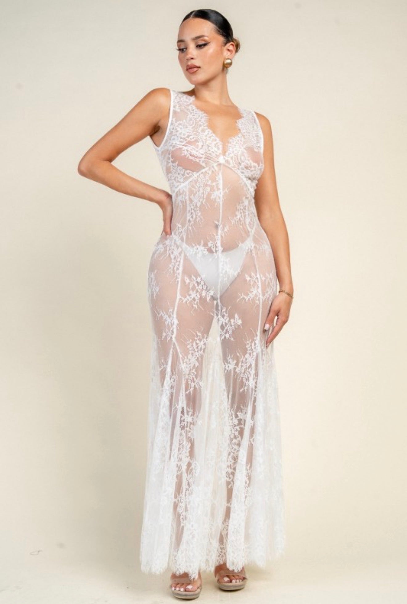 LACE MOONLIGHT MAXI DRESS