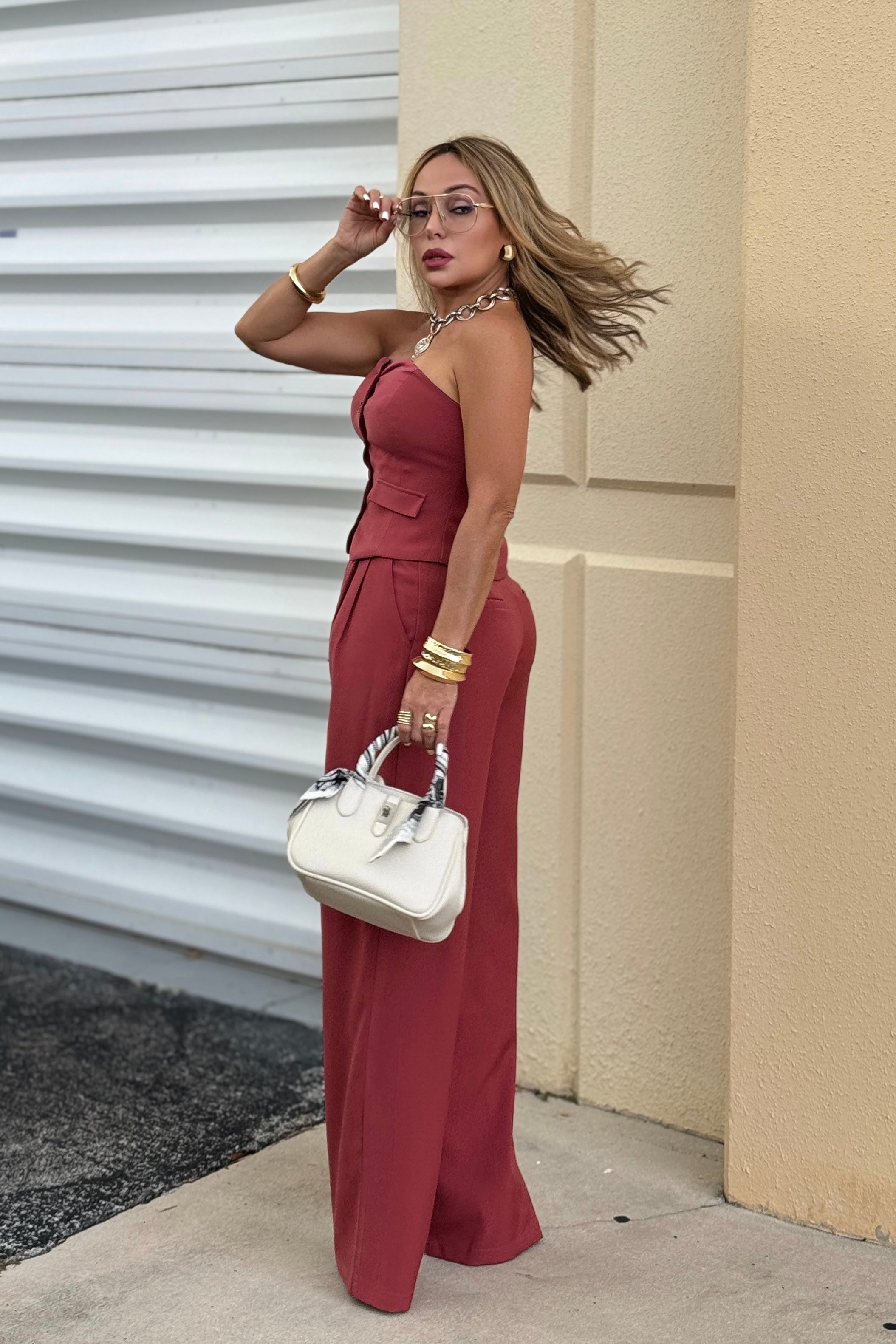 Alma Buttoned Two Pieces Set
