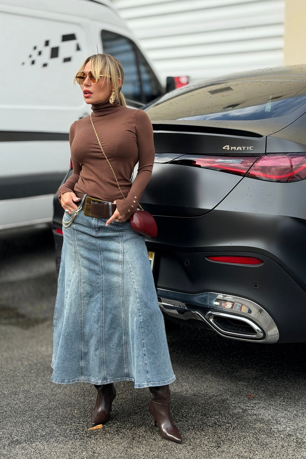 Long Sleeve Turtle Neck Sweater Top