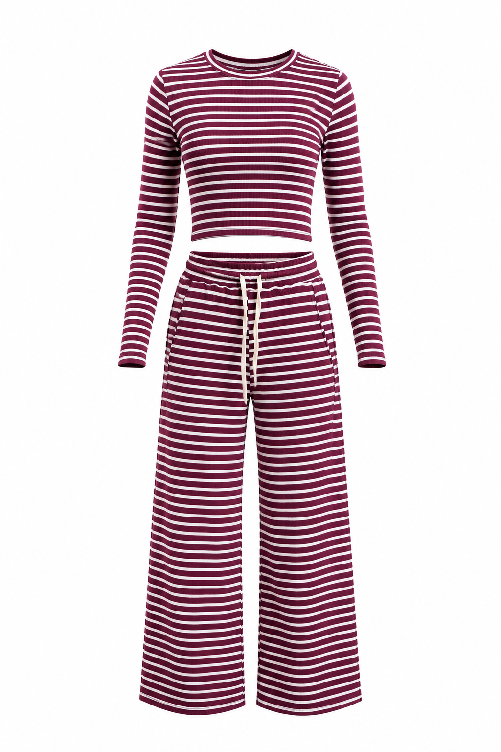 STRIPED COMFORT TWO PIECES SET
