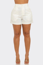 TAILORED HIGH WAIST SHORTS