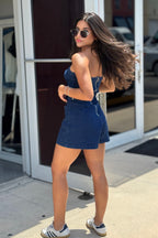 DARK DENIM ROMPER