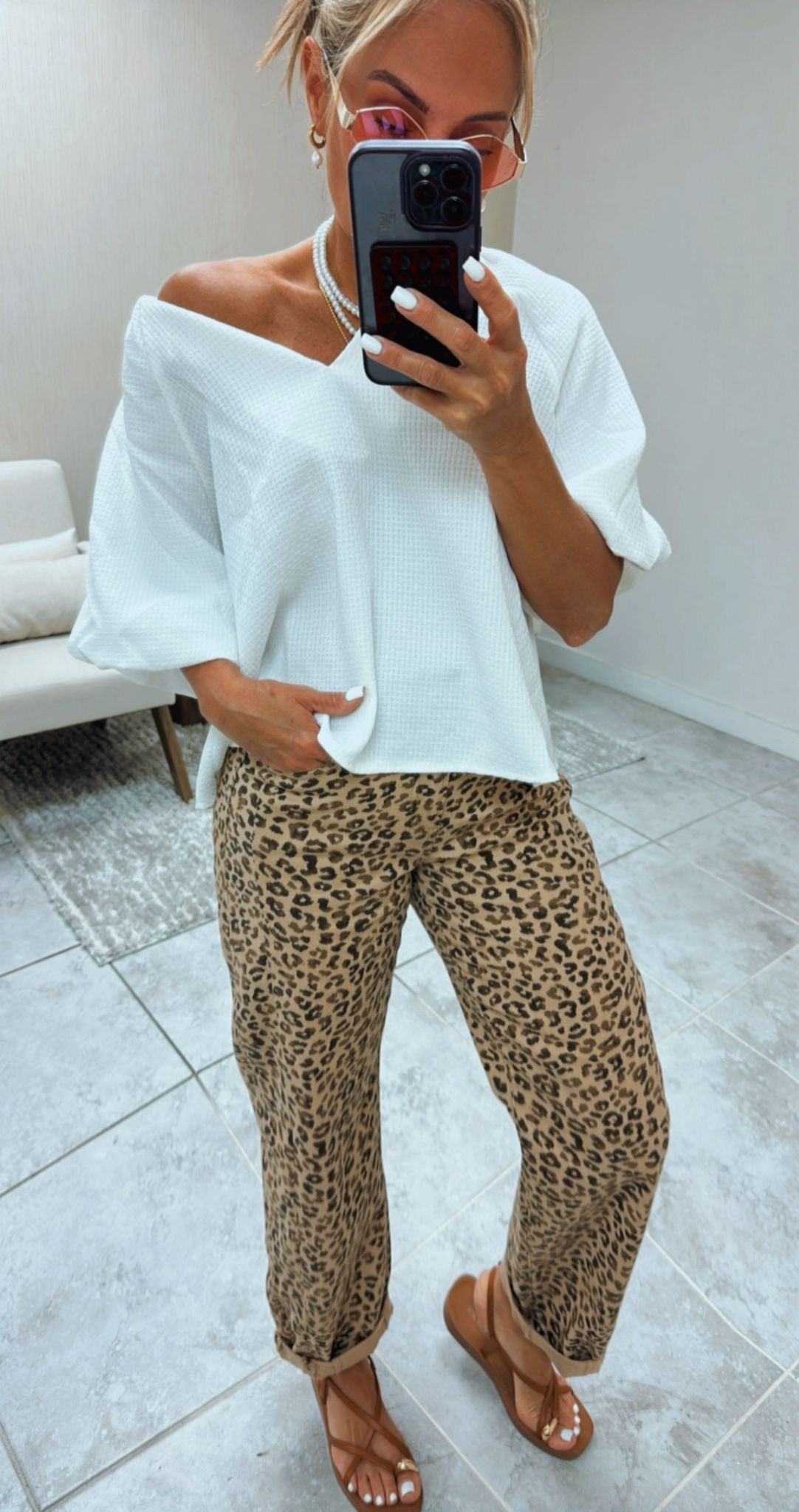 ANIMAL PRINT ICONIC JEAN