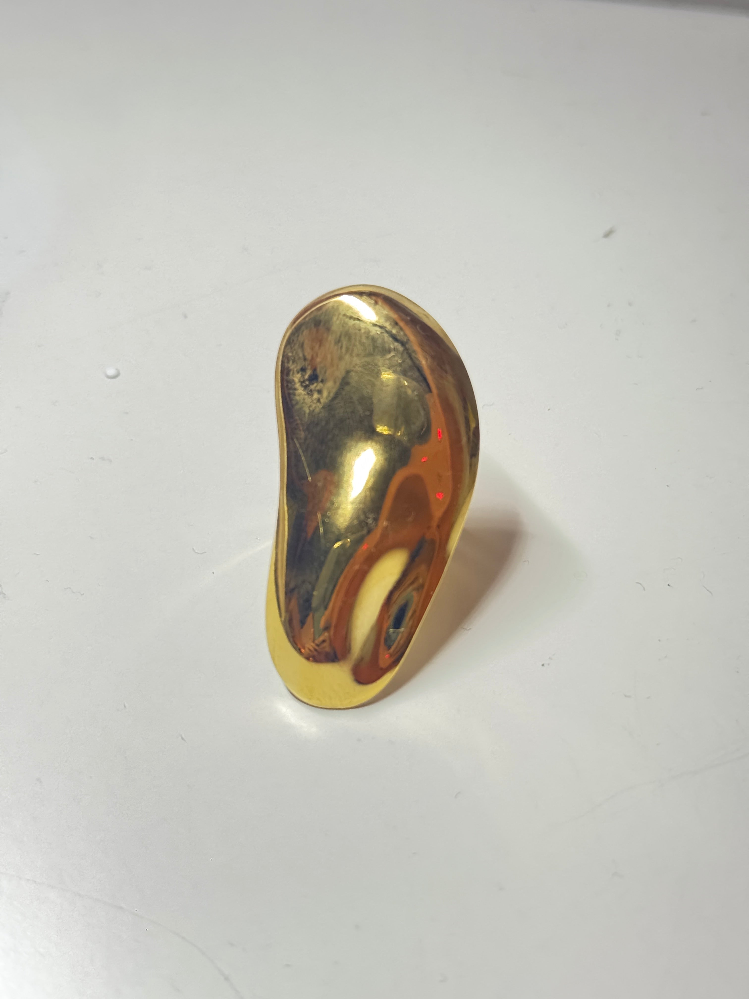 ABSTRACT GOLD RING