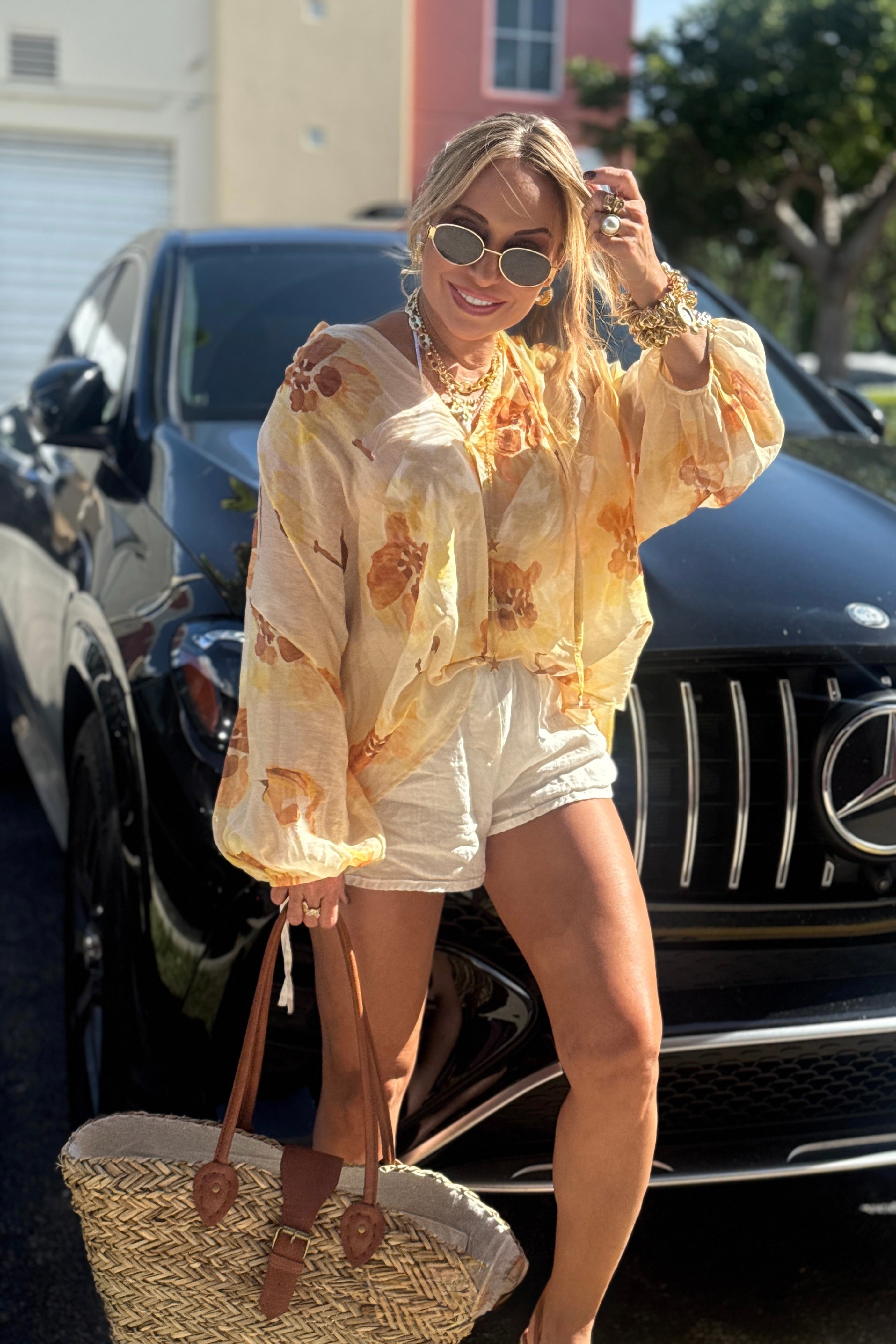 FLORAL ITALY BLOUSE