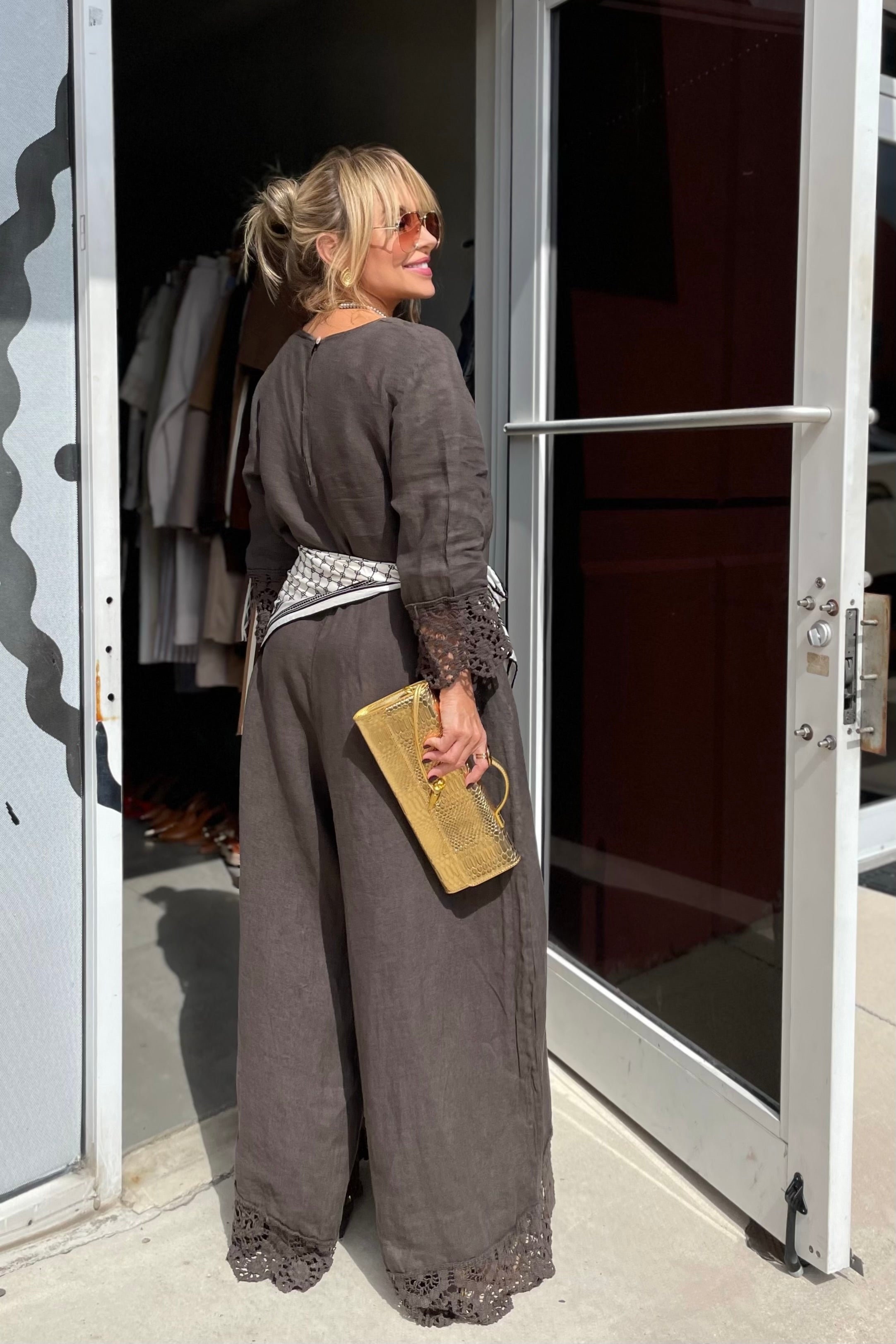 COMFY OLGA LINEN JUMPSUIT