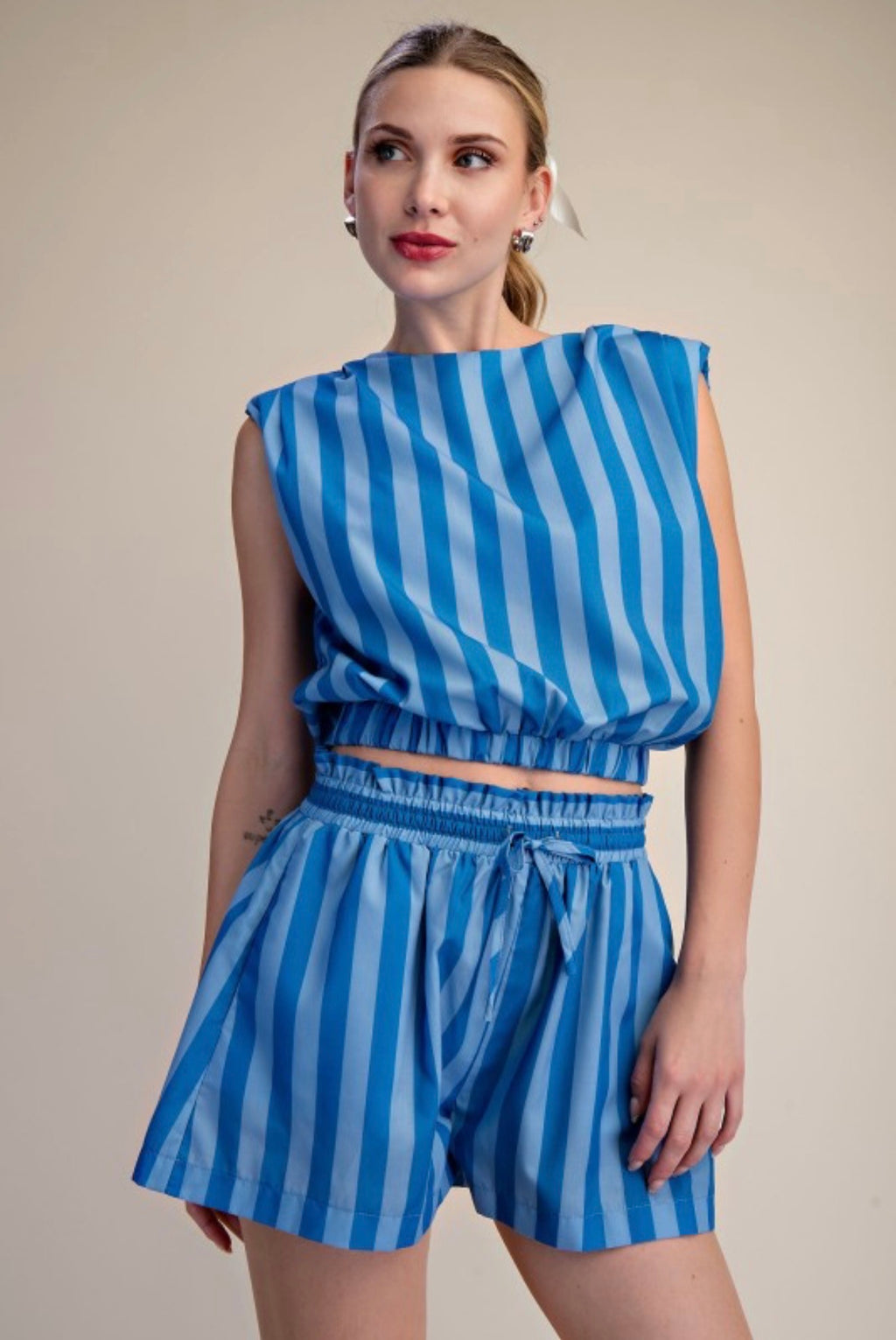 PINK CANDY STRIPE TOP