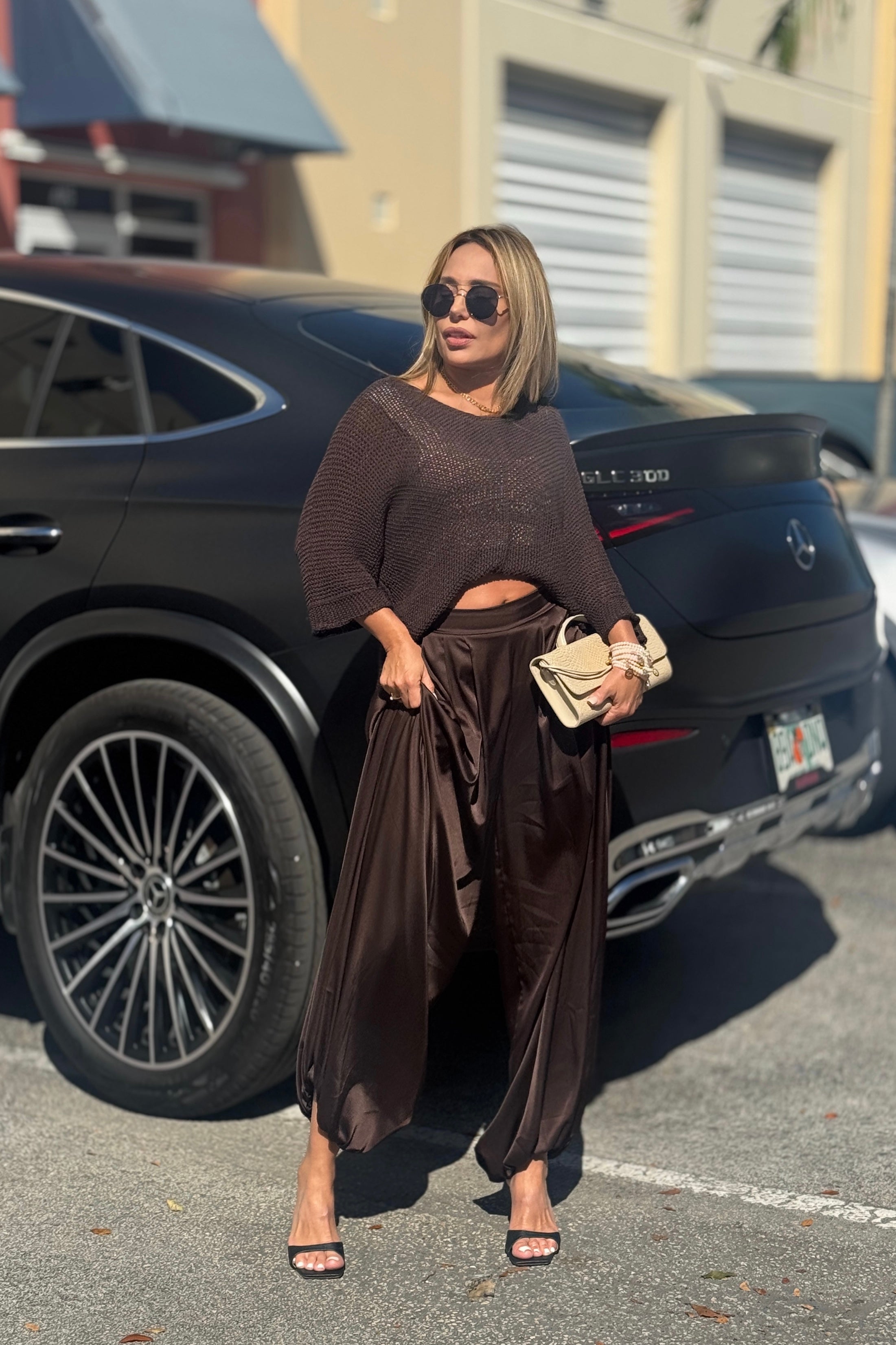 CRISTINA SATIN PANT