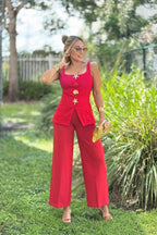 SOLID PALAZZO PANT