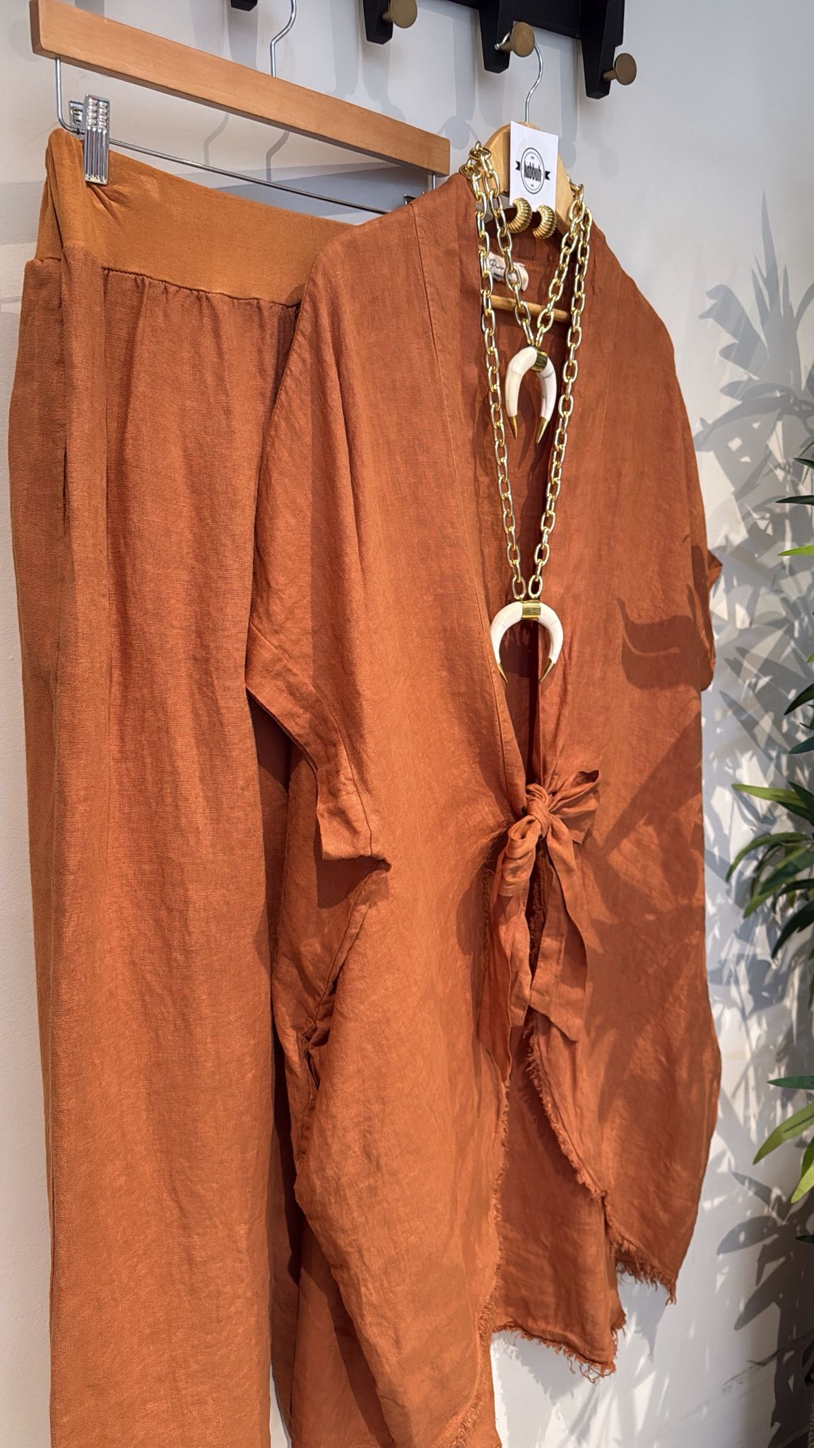 FABIOLA LINEN TWO PIECES SET