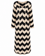 ZIGZAG KNIT DRESS WITH COVER