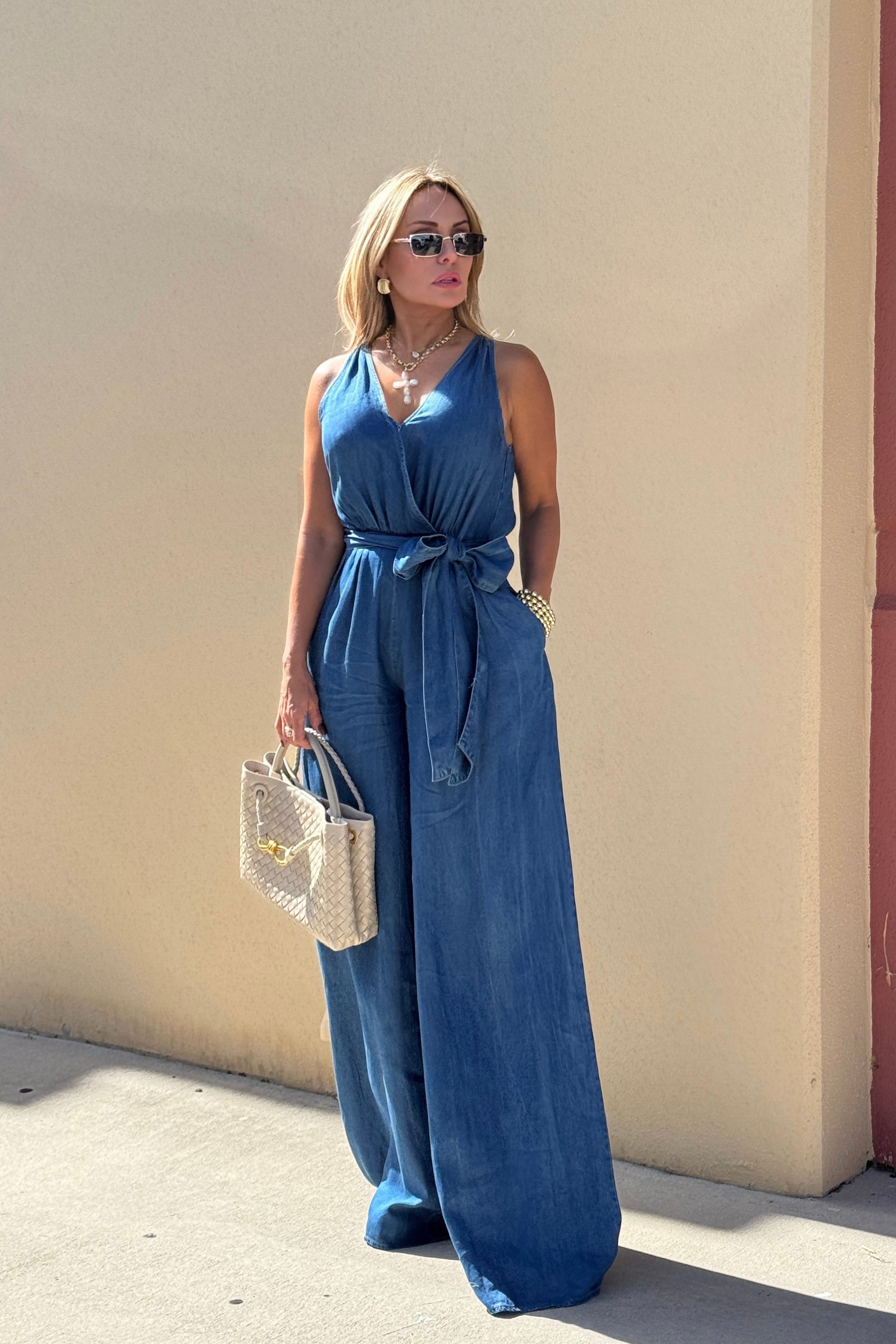 SANDRA DENIM JUMPSUIT