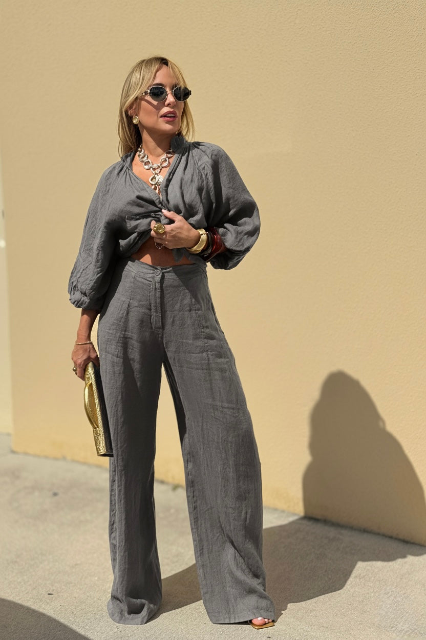 JULIANA LINEN SET TWO PIECES