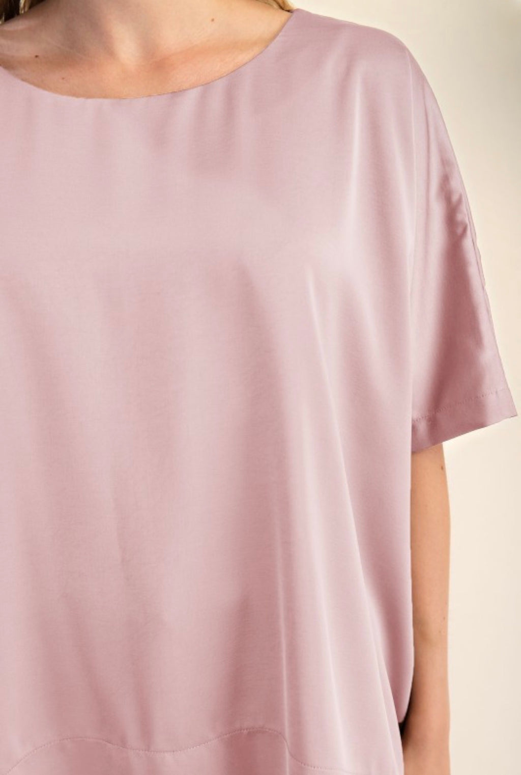 OVERSIZED SATIN BLOUSE