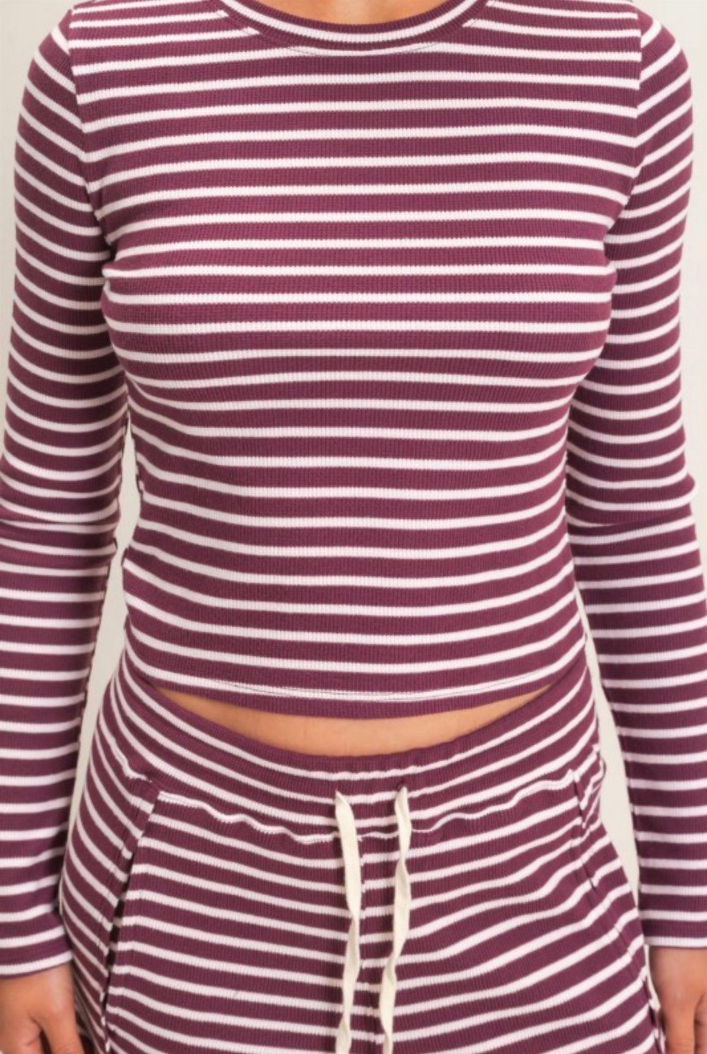 STRIPED COMFORT TWO PIECES SET