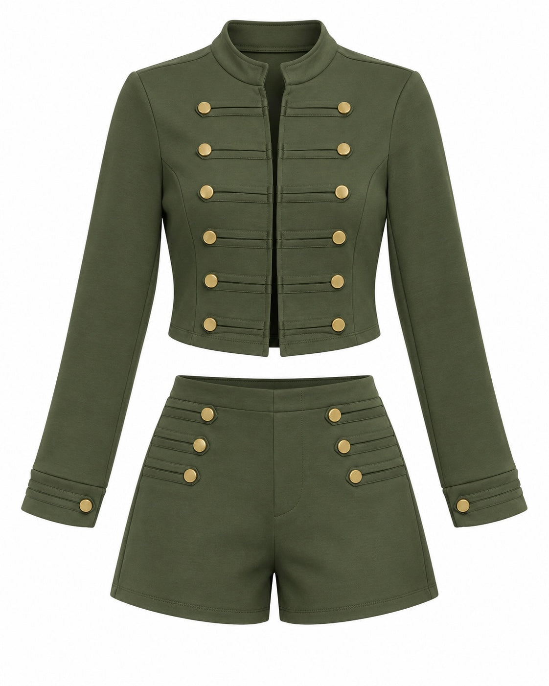 MILITARY CHIC TWO PIECES SET