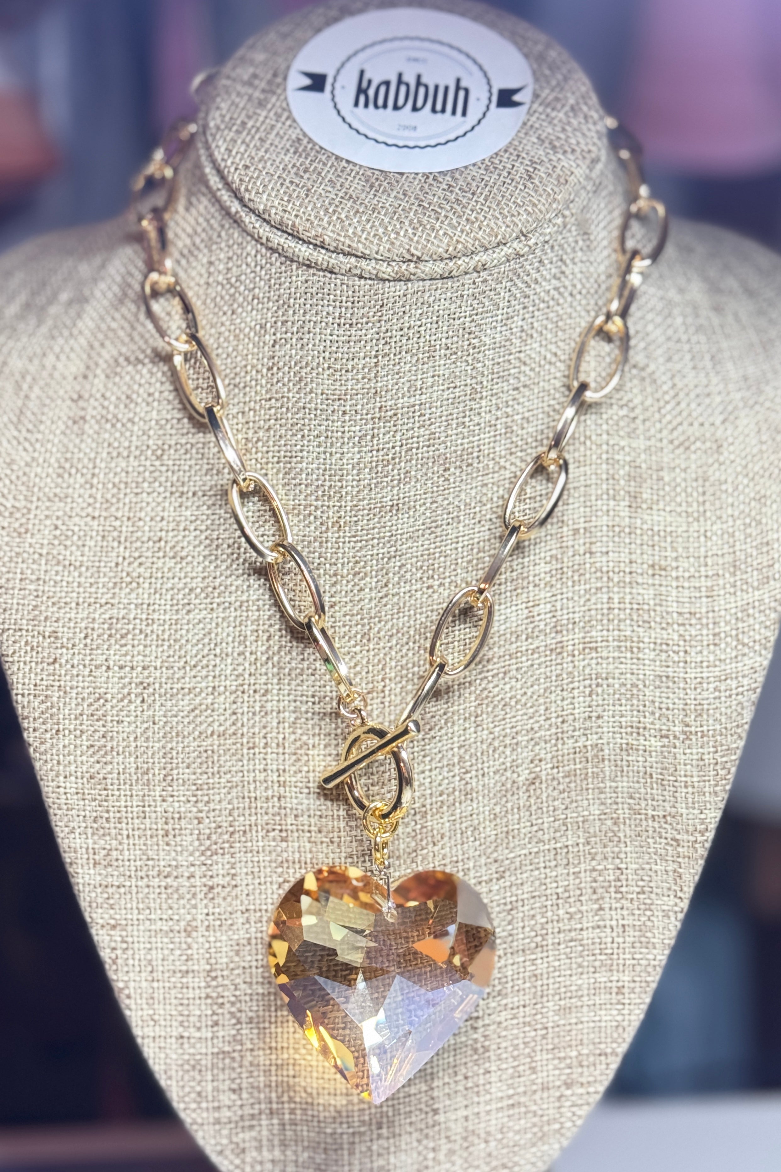 CRYSTAL HEART NECKLACE