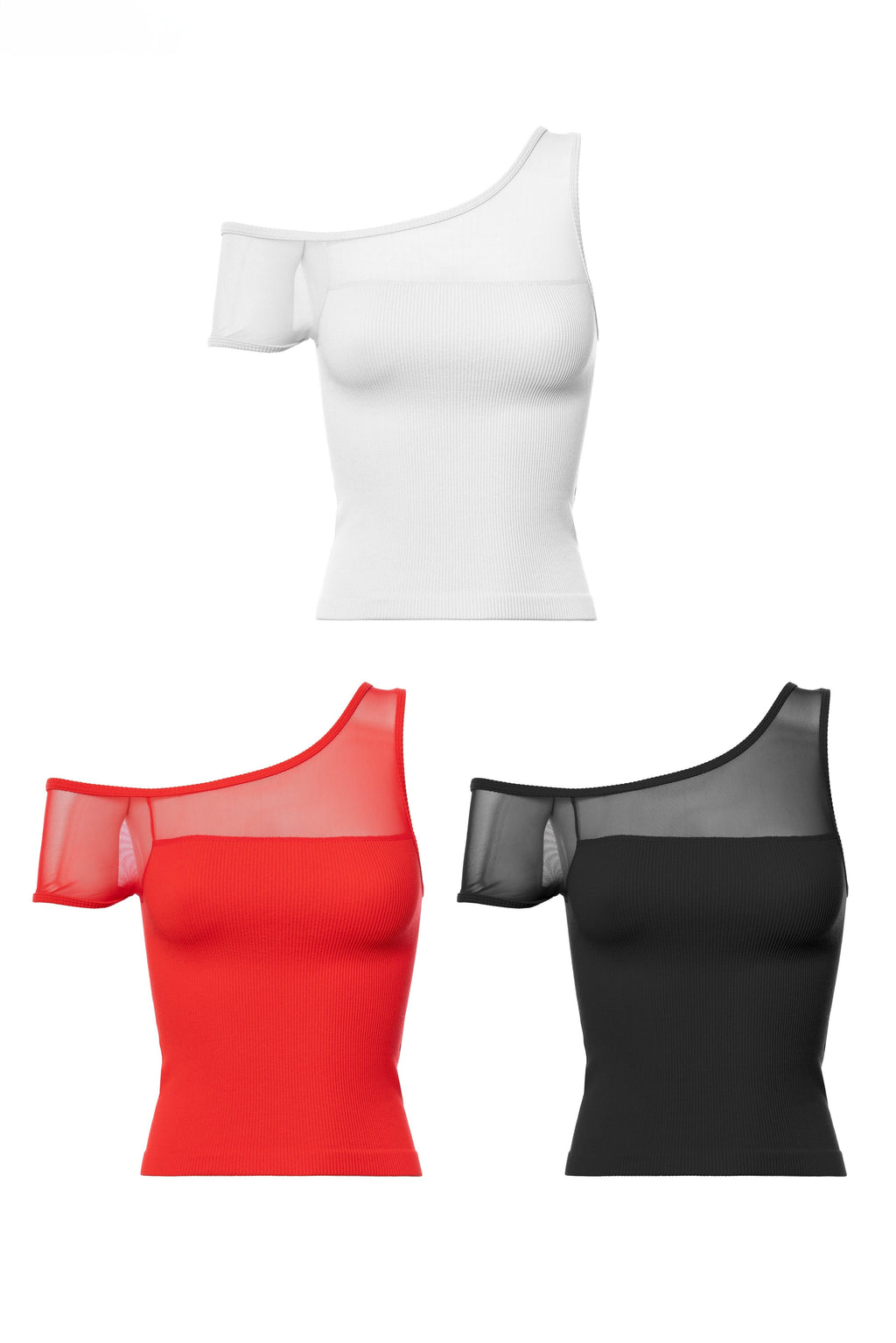POLLEN ONE SHOULDER BASIC TOP