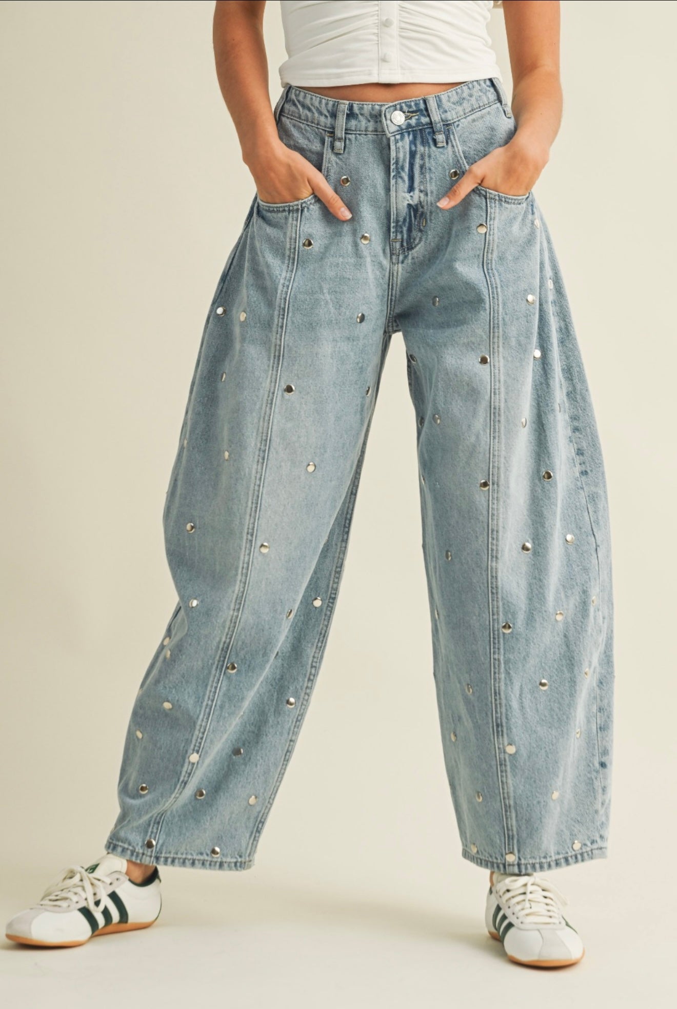 METAL BARREL JEAN