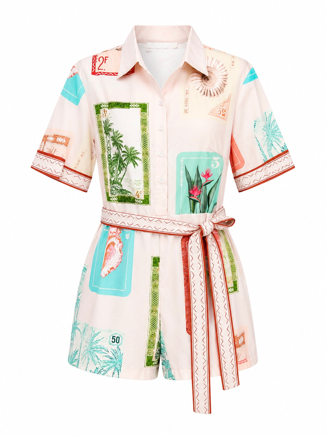 TROPICAL POSTCARD ROMPER