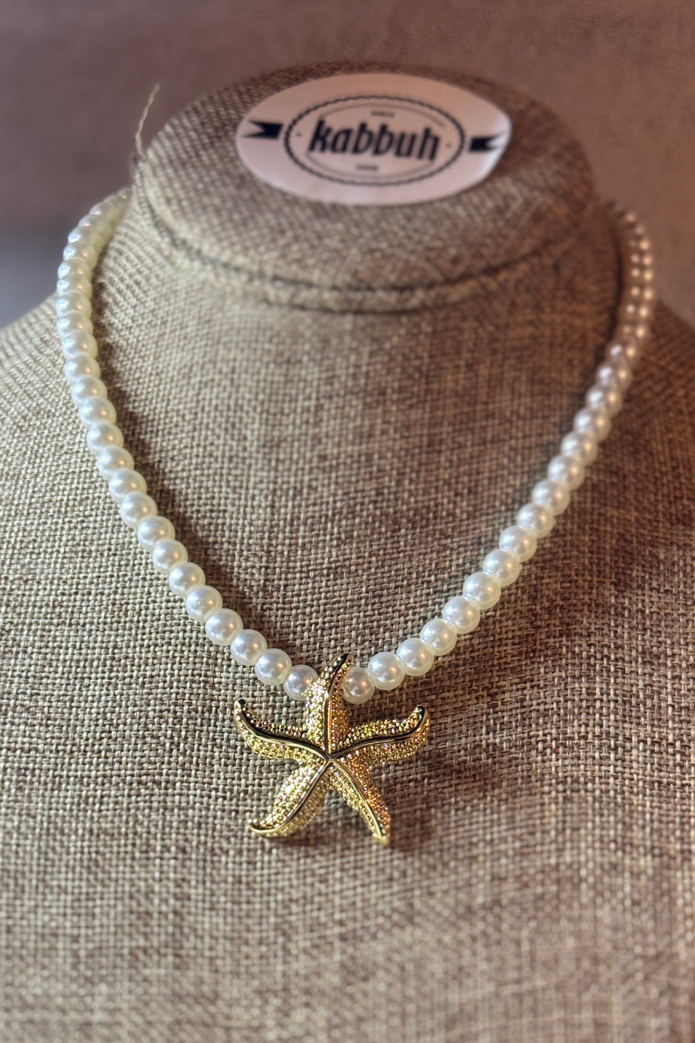 MINI PEARLS BEACH STAR NECKLACE