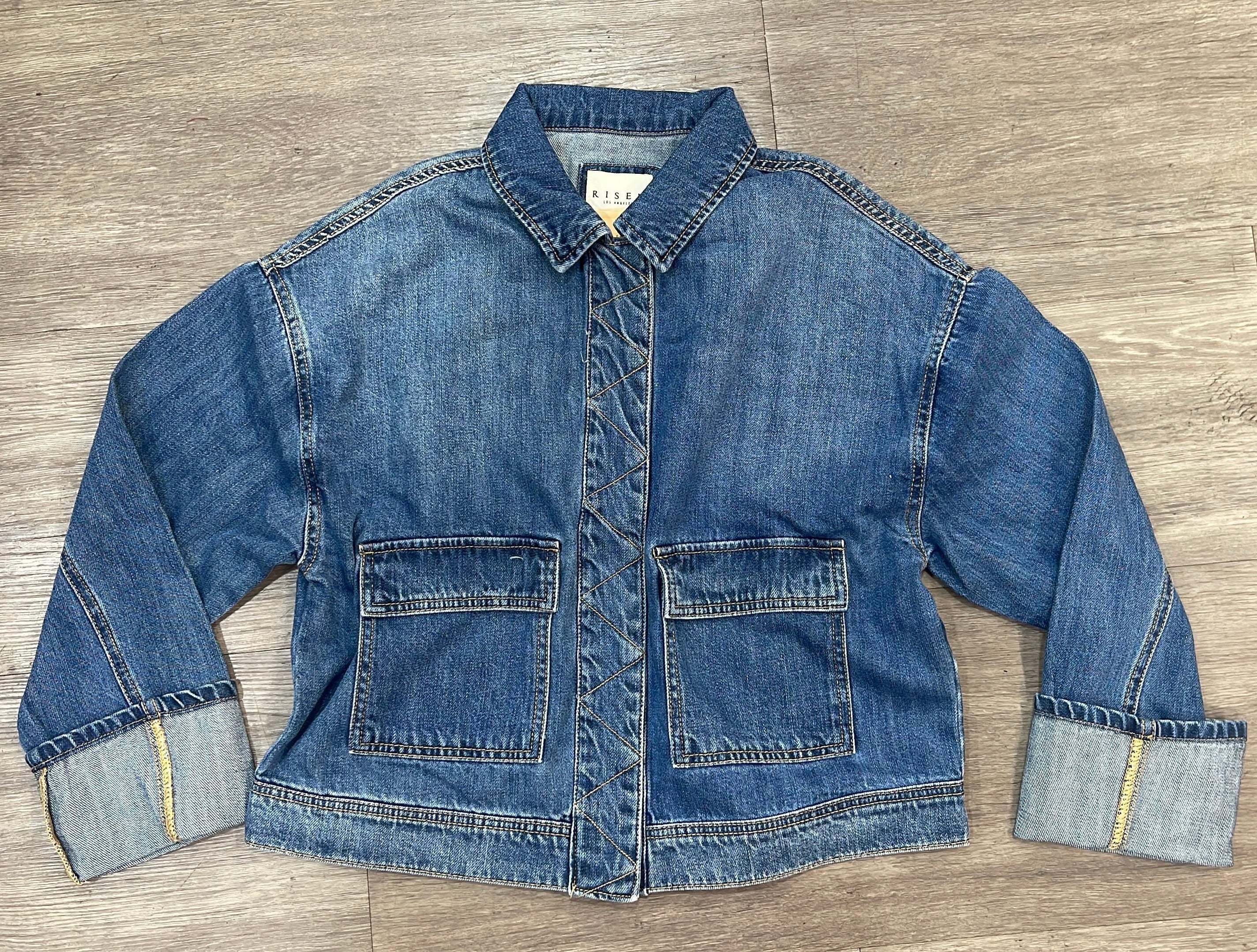 Oversized Cargo Pocket With Cuffed Sleeve Jacket