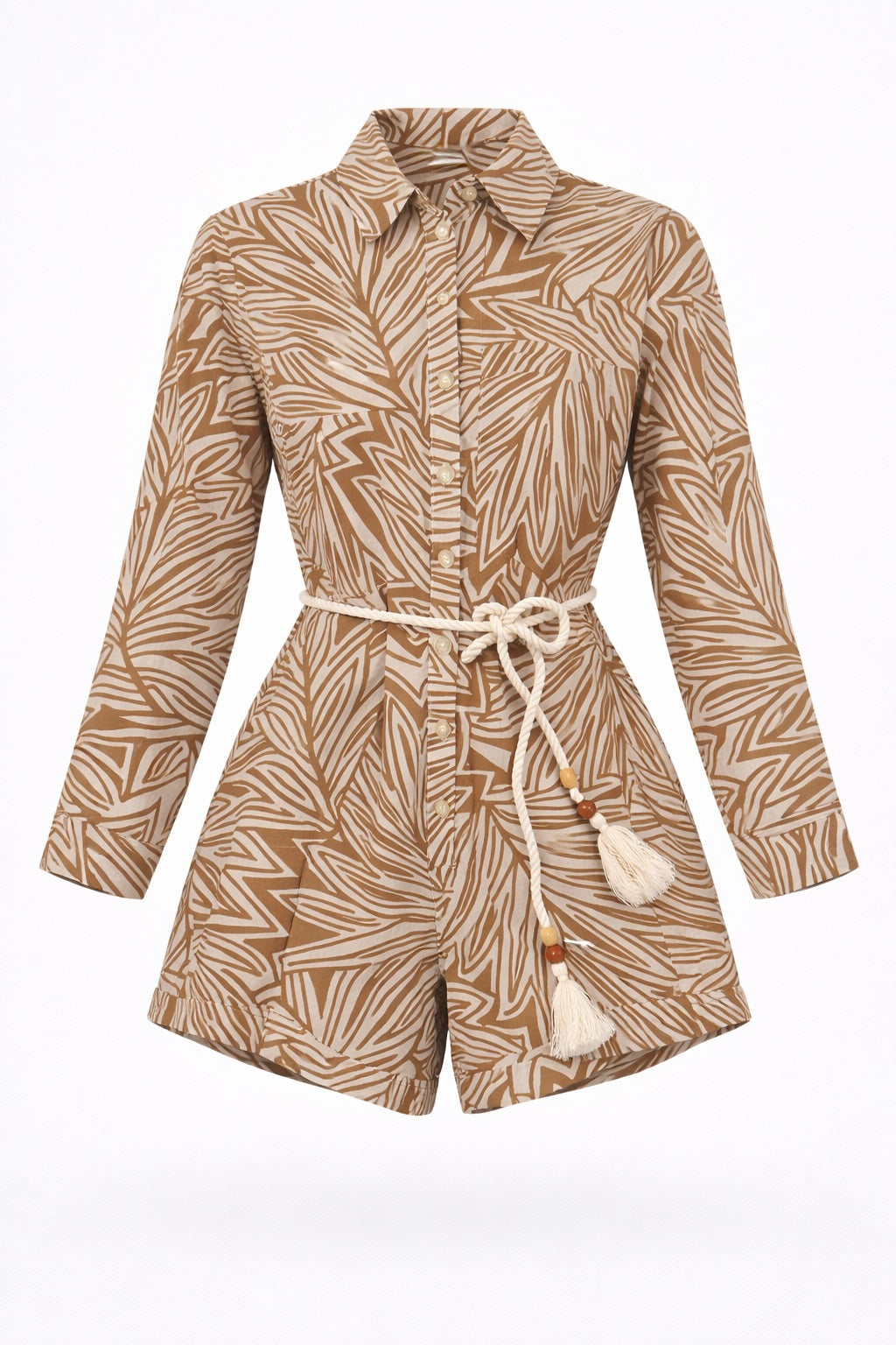 TROPICAL ROPE BELT ROMPER