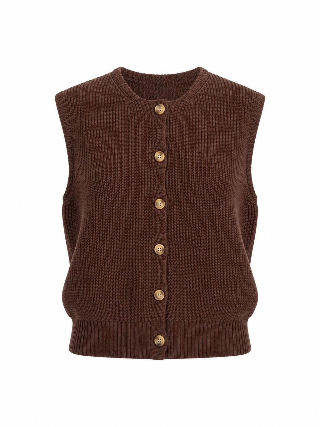 BUTTON KNIT VEST