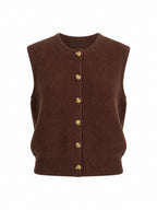 BUTTON KNIT VEST