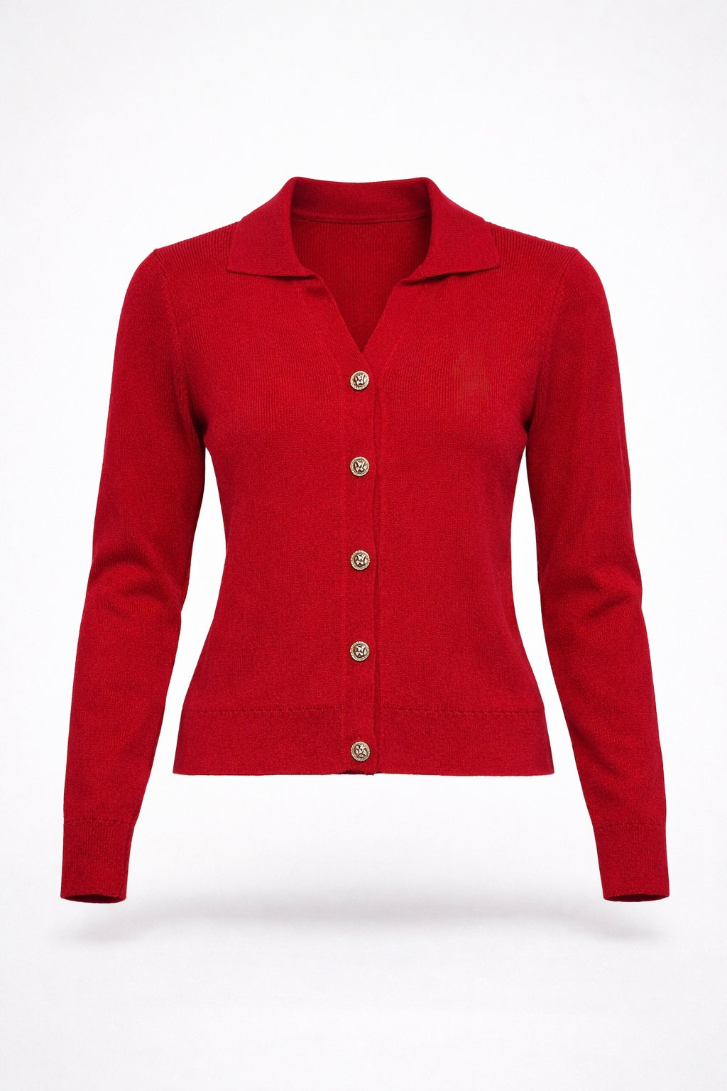 RED SIGNATURE KNIT SWEATER