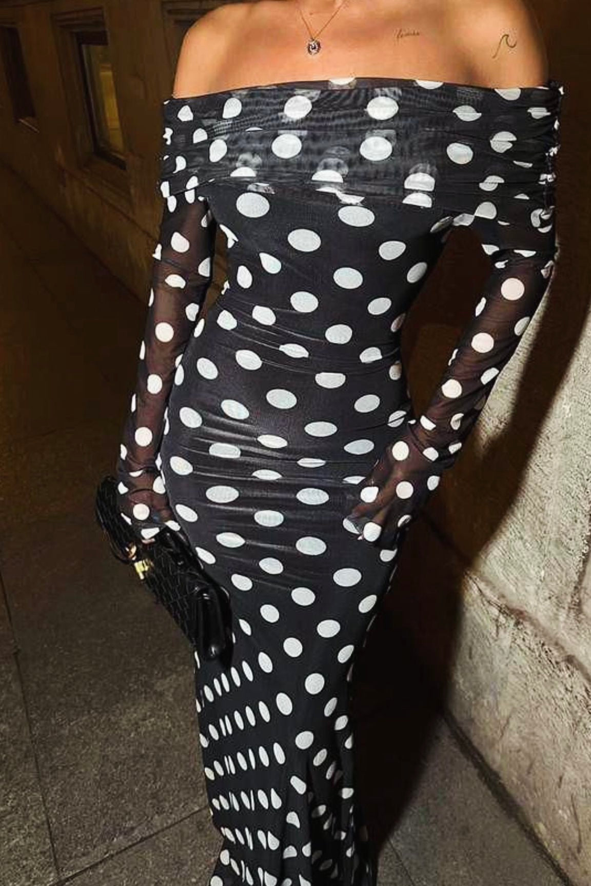 BELINDA DOTS MAXI DRESS