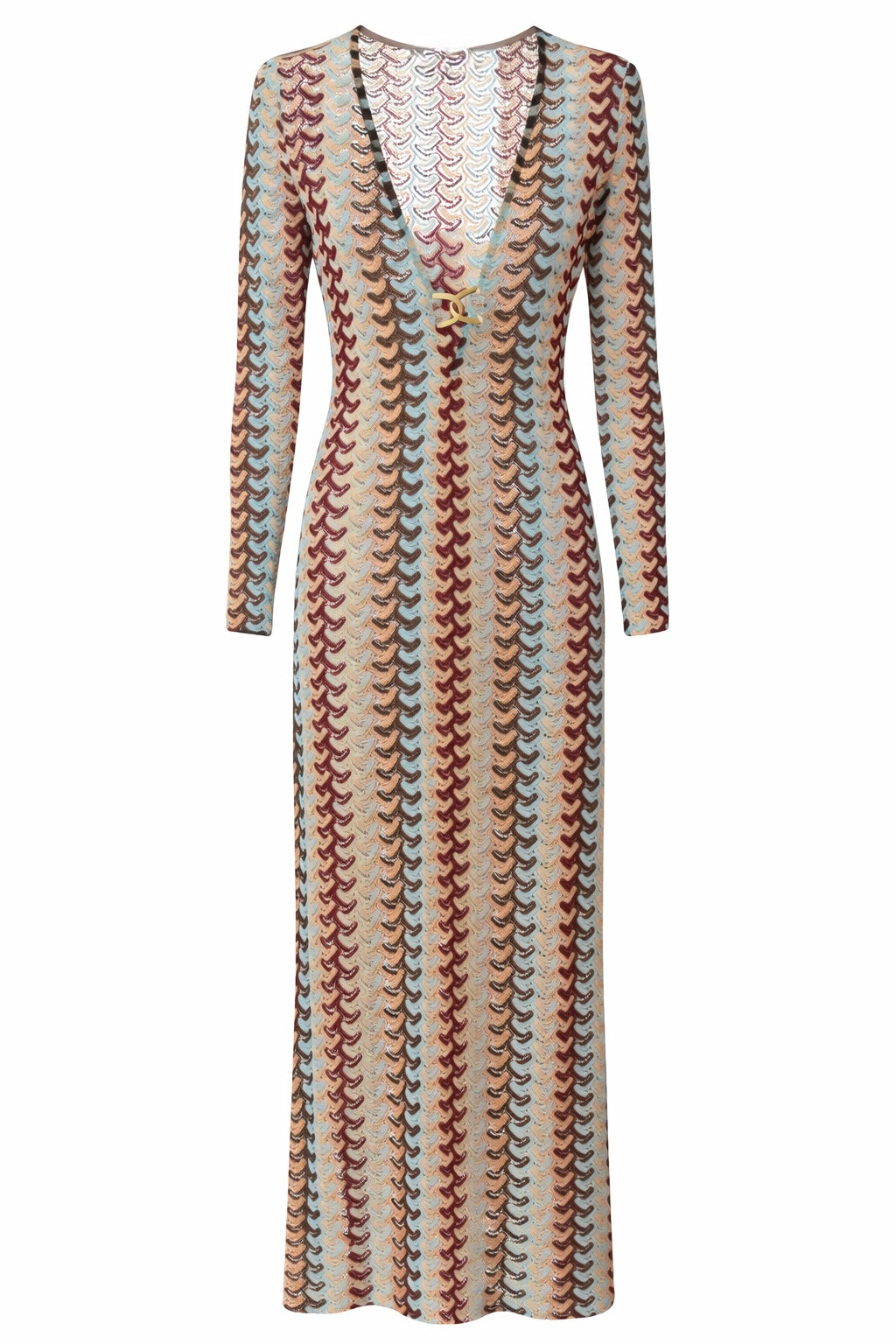 WAVE CROCHET MAXI DRESS