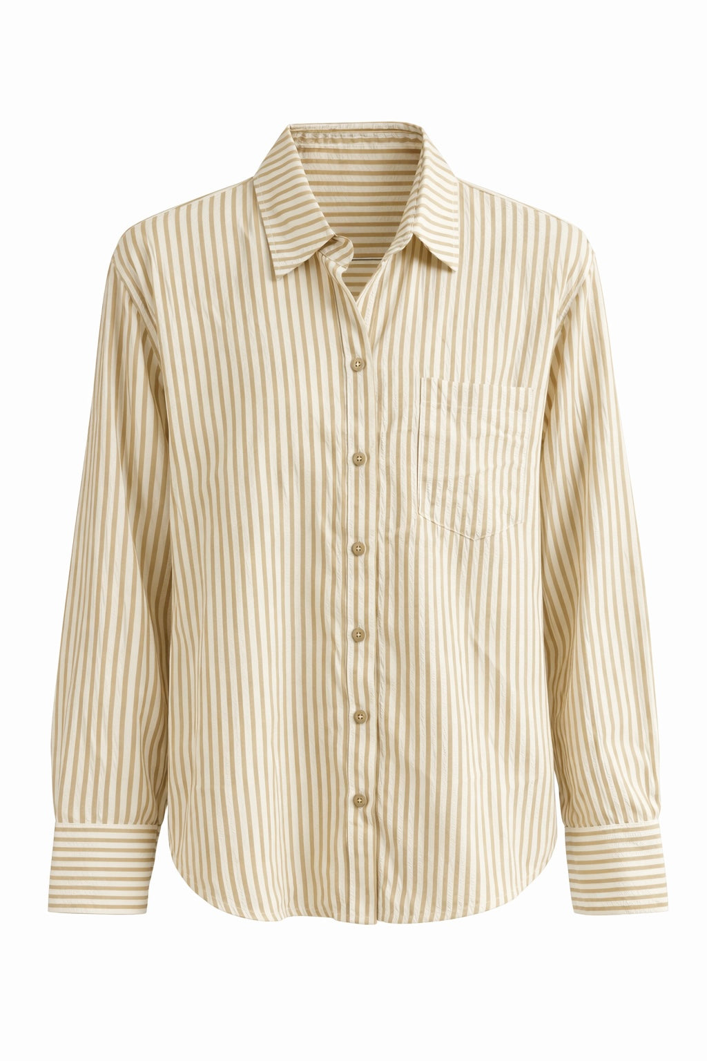 TEXTURED STRIPED BUTTON-UP SHIRT