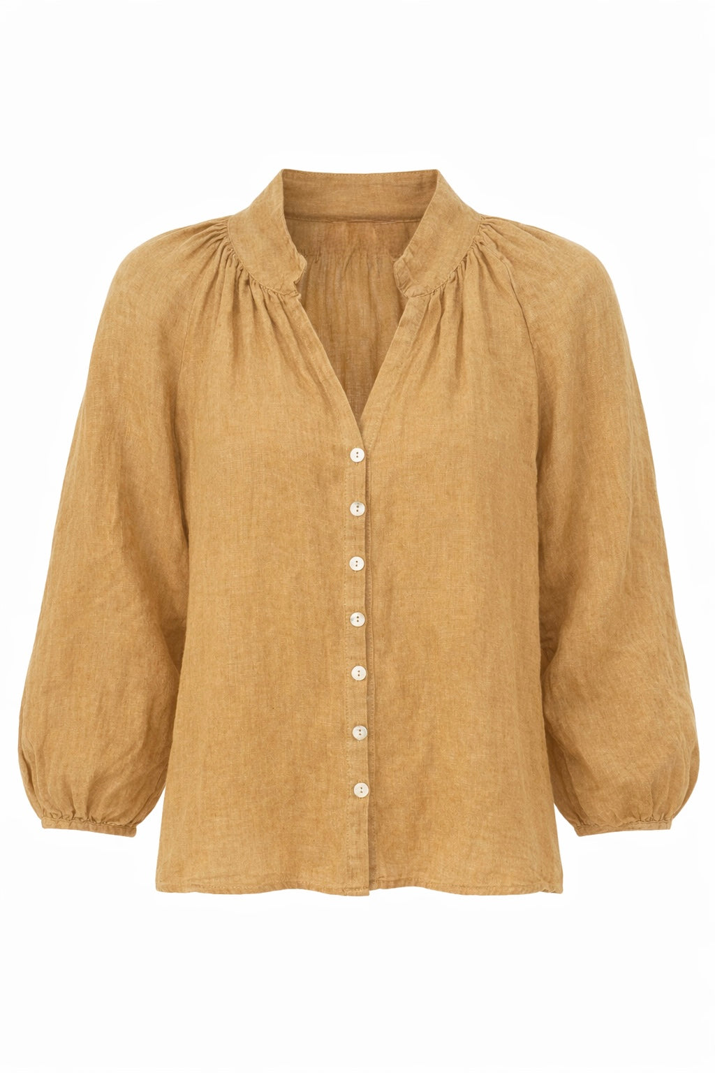 LINEN SOFT VOLUME BLOUSE
