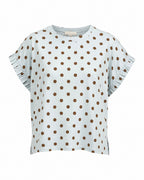 MOCHA POLKA DOT T-SHIRT