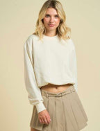 ESSENTIAL CROPPED SWEATER