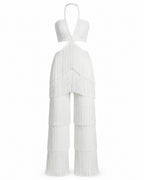 FRINGE HALTER JUMPSUIT