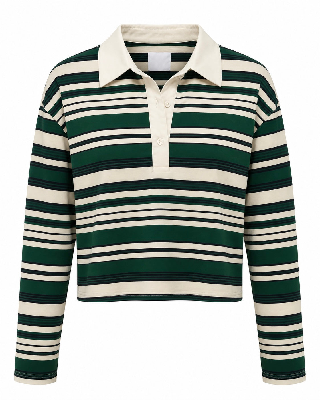 STRIPED COLLARED TOP