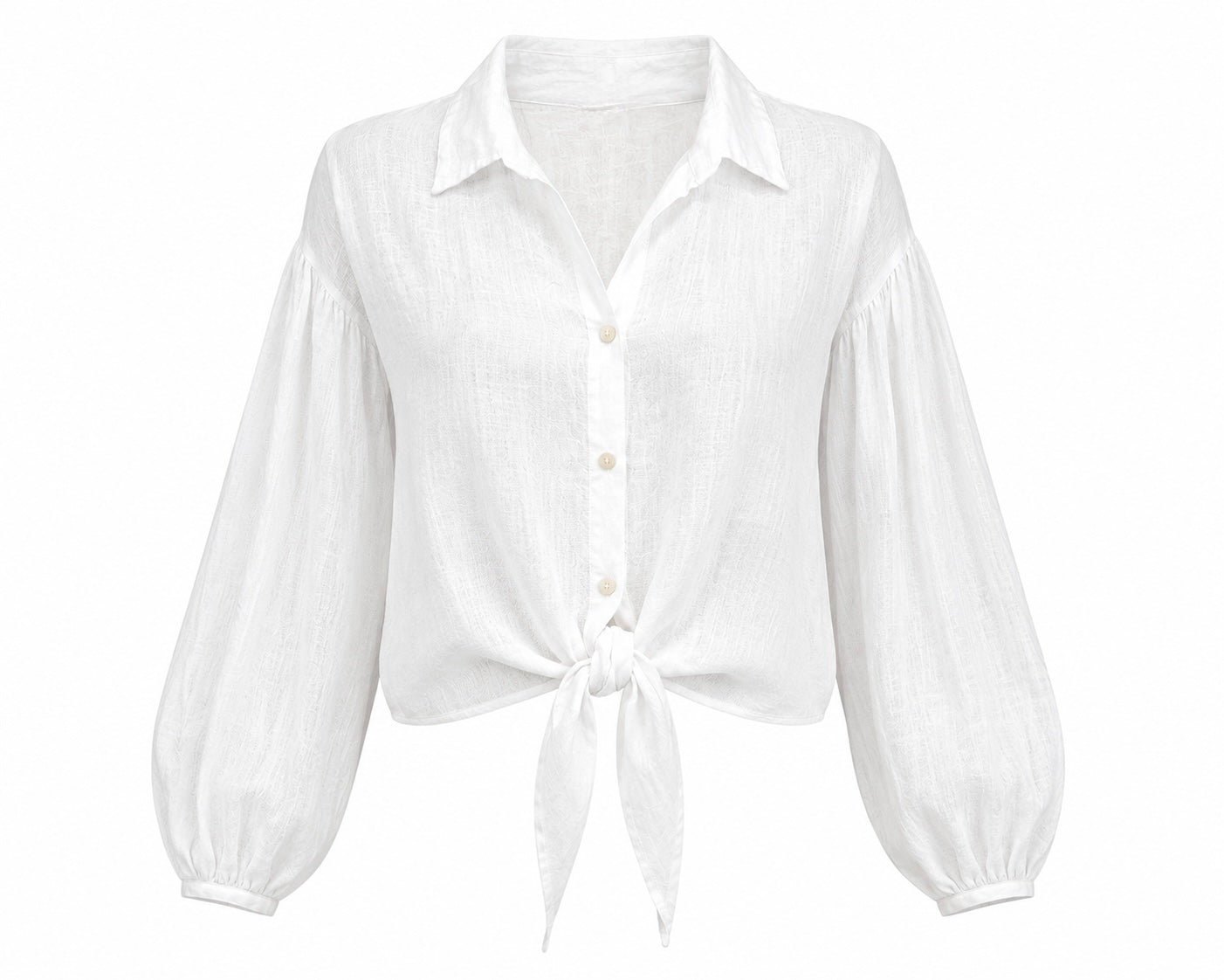 ISLA TIE LINEN SHIRT