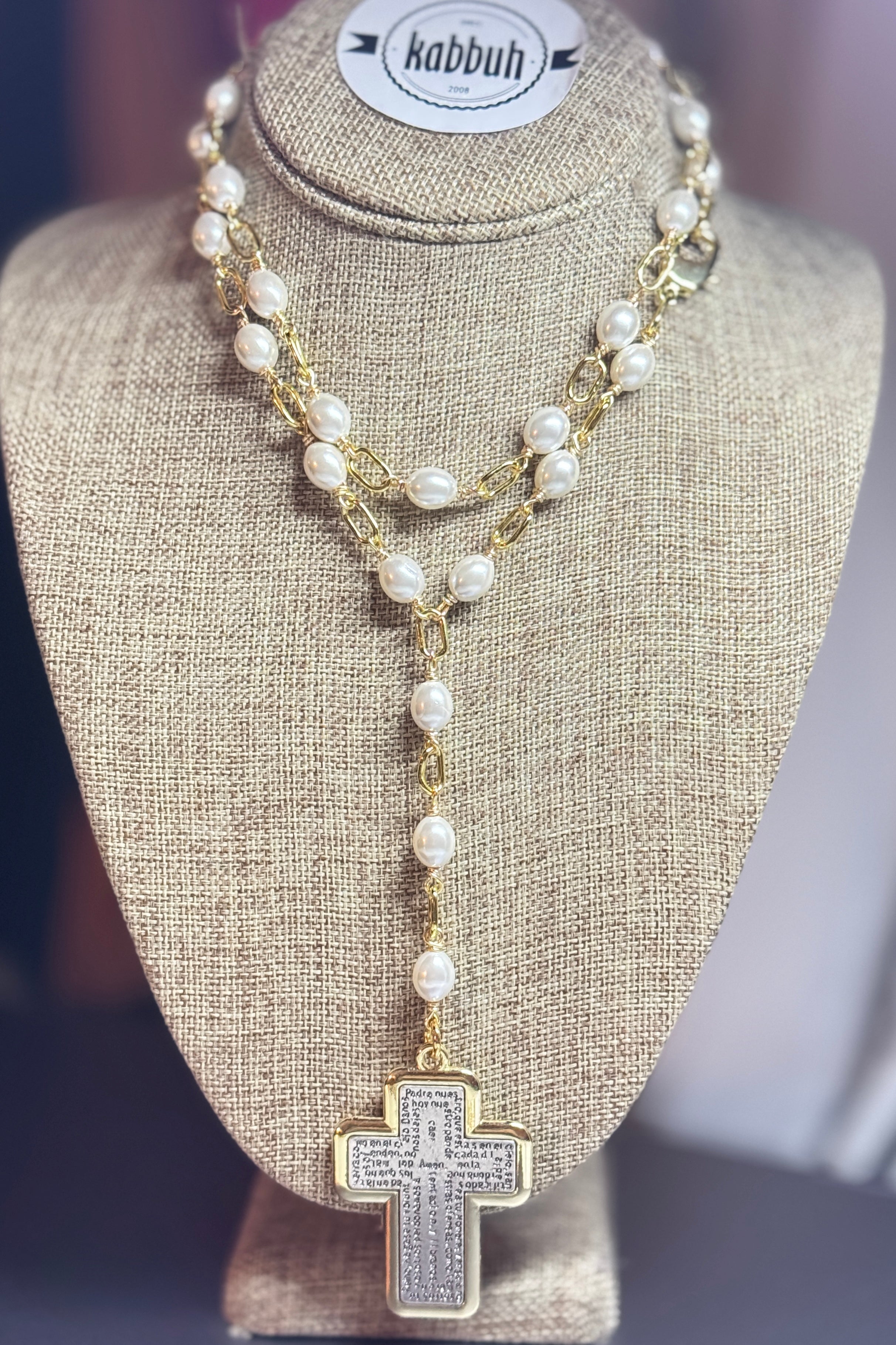CRUZ PEARLS LONG NECKLACE