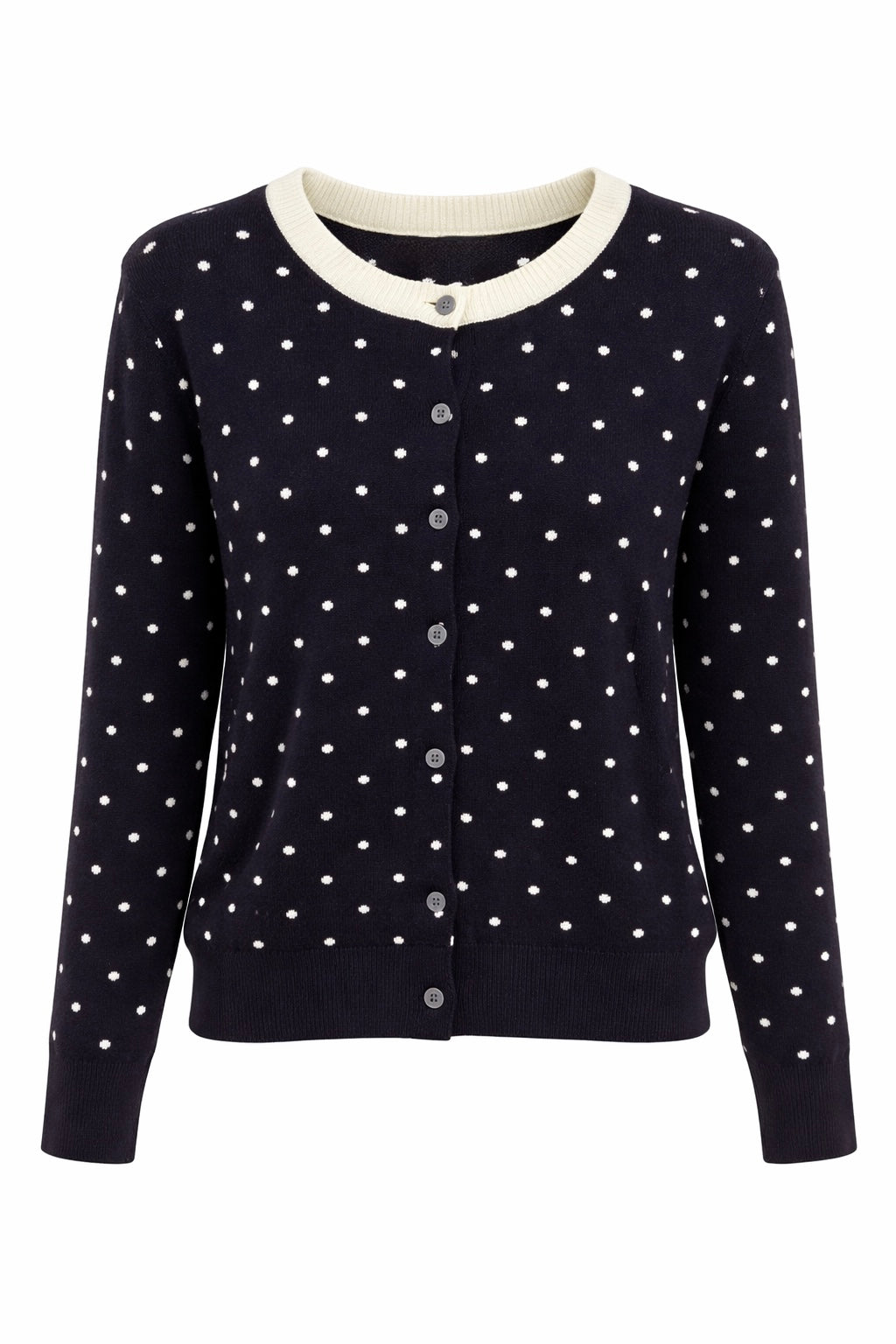 POLKA DOT KNIT CARDIGAN