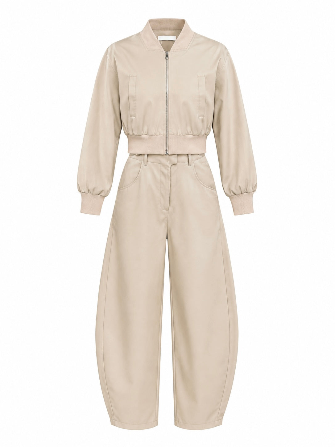 BOMBER BARREL PANTS TWO PIECES SET