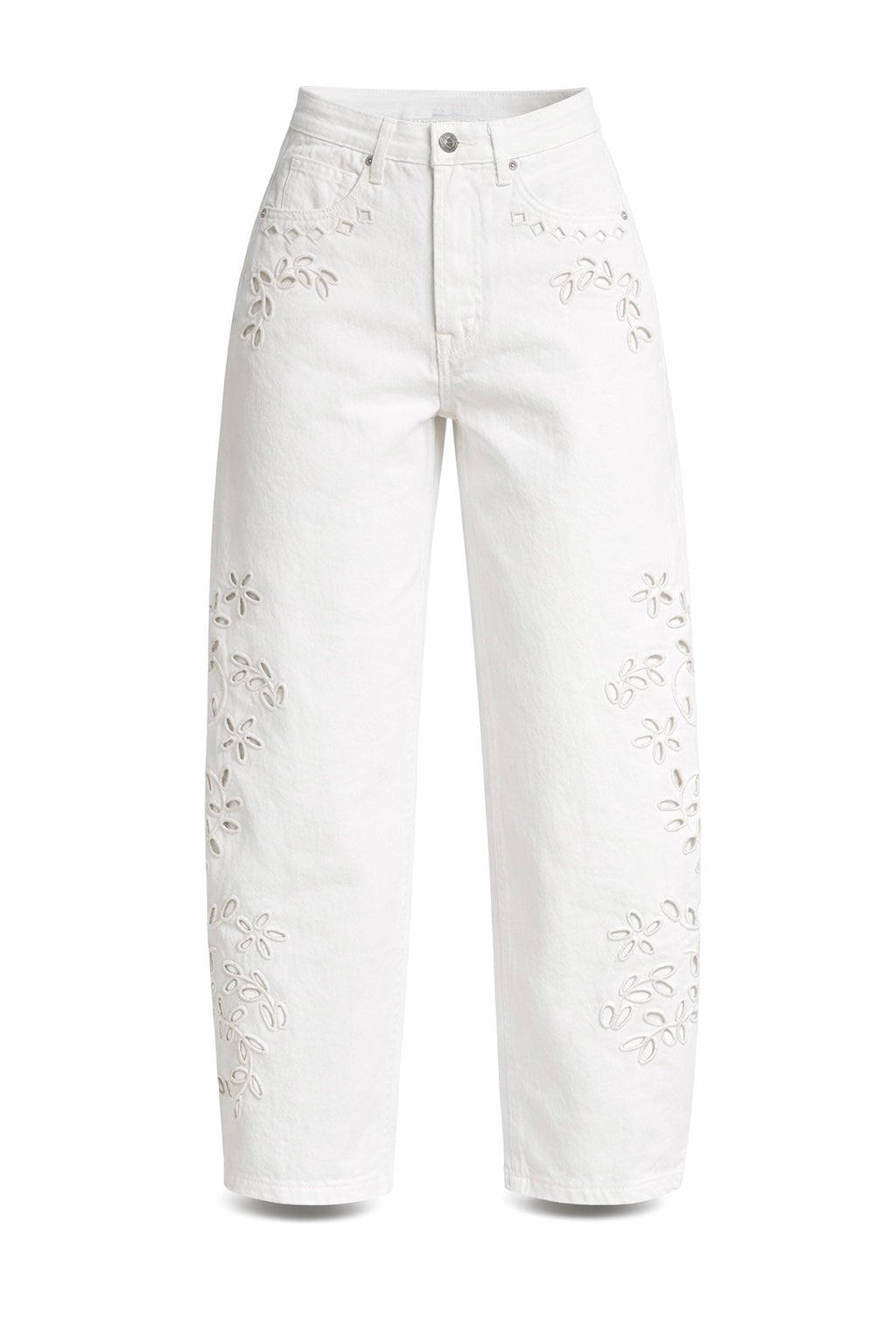 BARREL EYELET JEANS