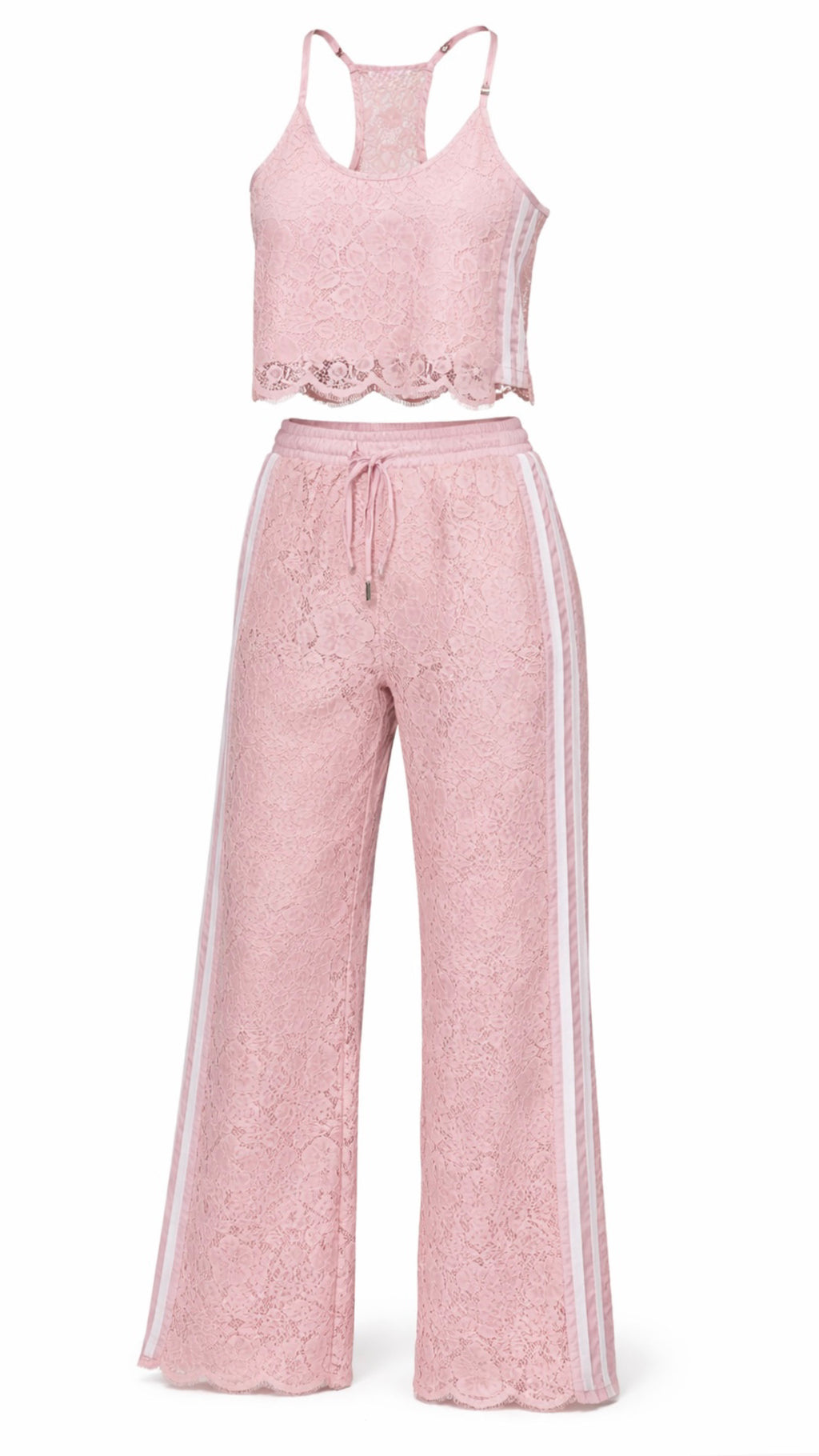 LACE & LINES TWO-PIECE SET