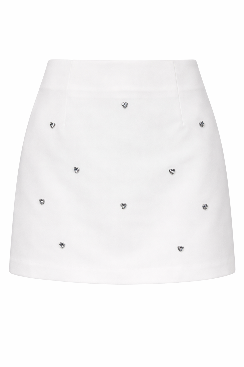 CRYSTAL HEART MINI SKIRT