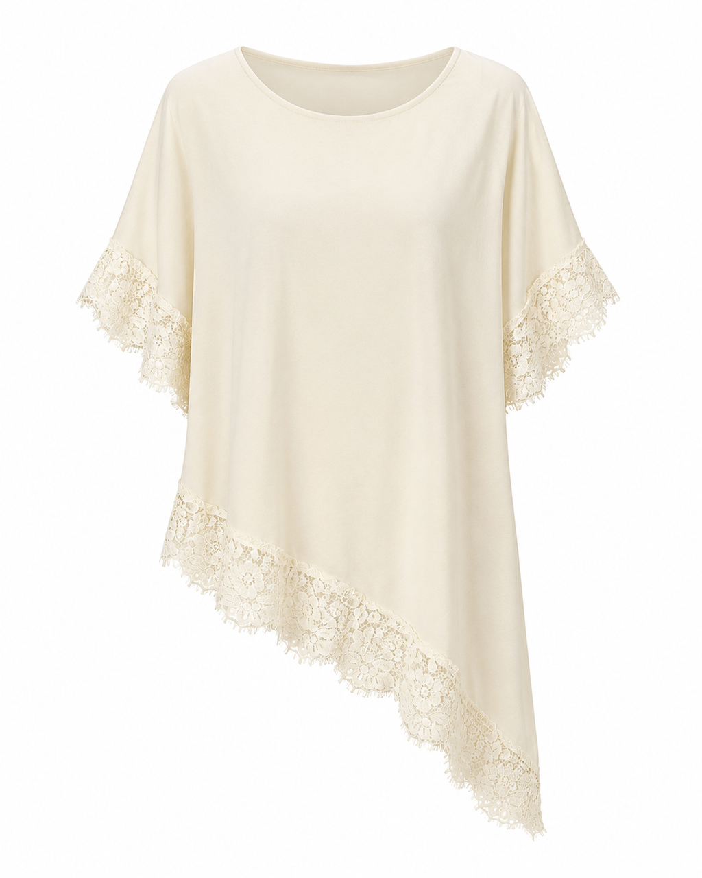 LACE CASCADE ASYMMETRICAL TOP