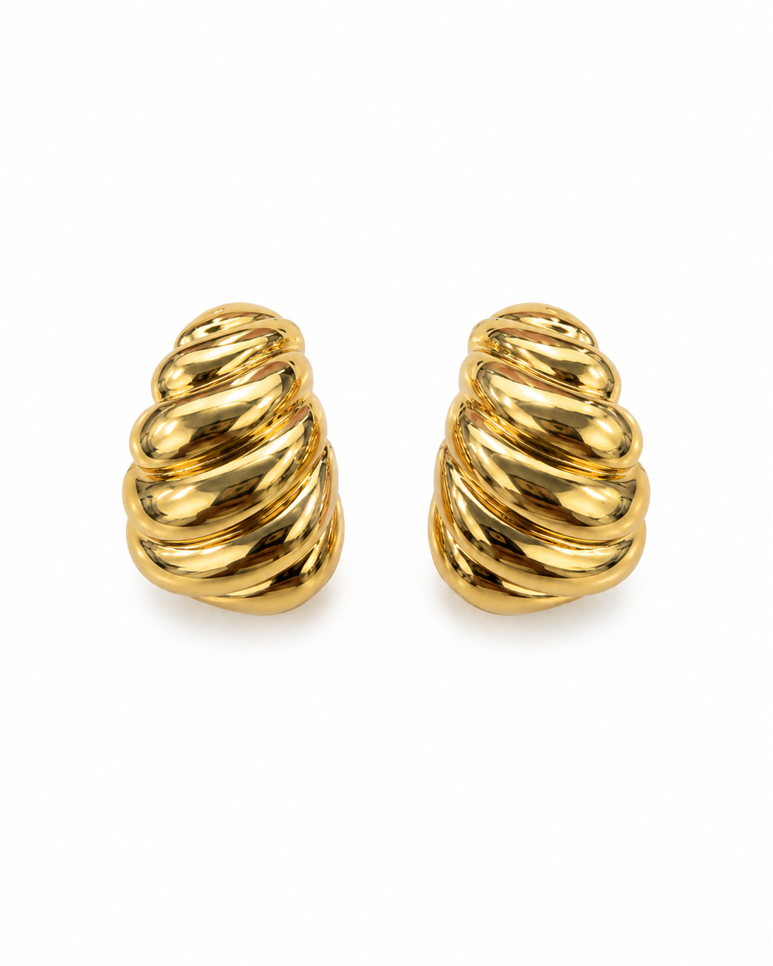 SCULPTED SPIRAL EARRINGS