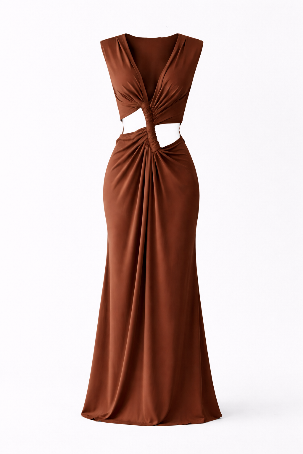 CHOCOLATE TWIST MAXI DRESS