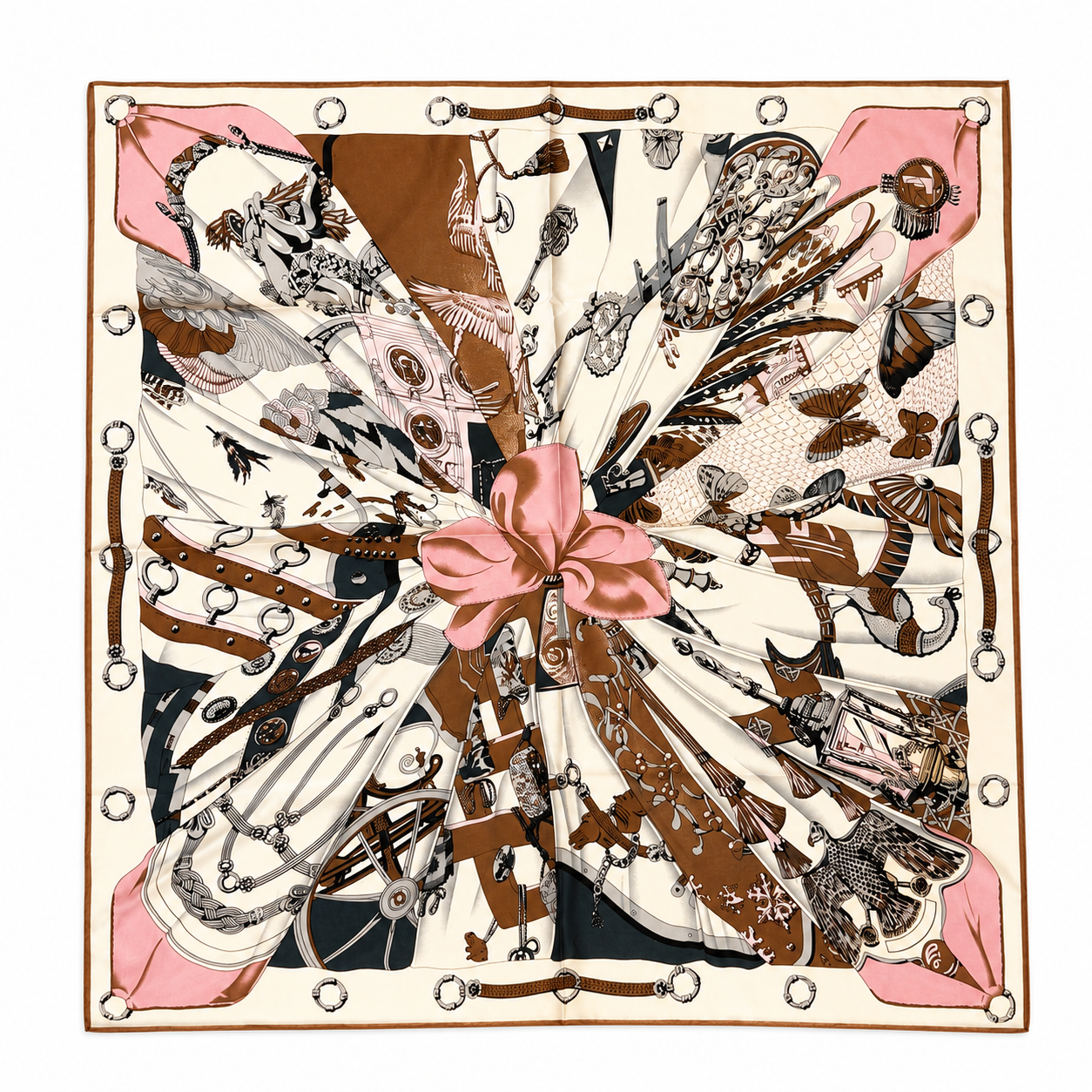 LARGE EQUESTRIAN BLOOM SCARF
