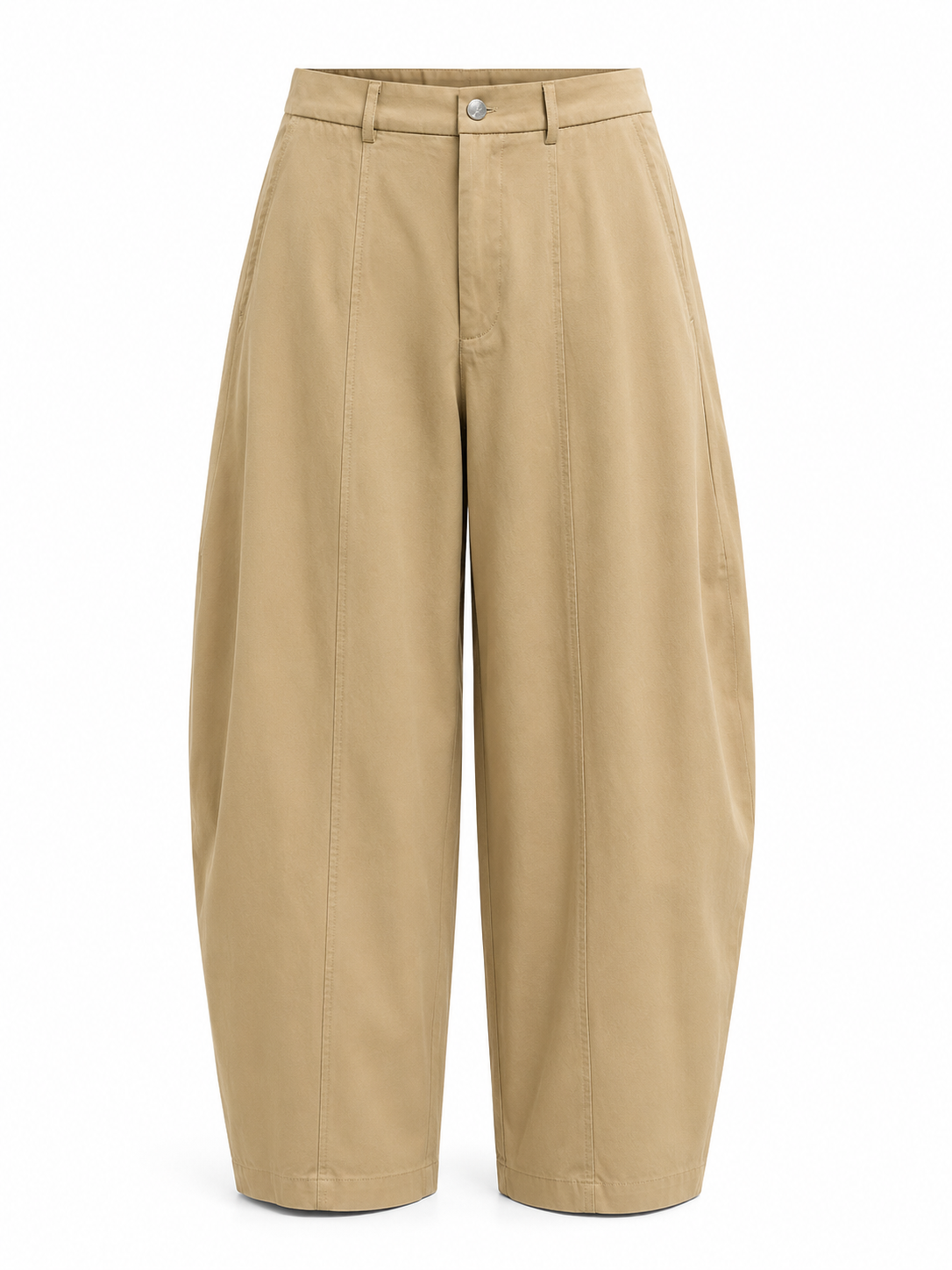 SNAP HEM BARREL PANTS